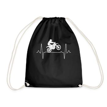 Motocross Heartbeat - Sac de sport léger - noir - Devant