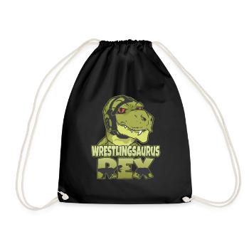 Wrestlingsaurus Rex Lutteur Lutte Dinosaures - Sac de sport léger - noir - Devant
