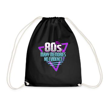 Conception de voiture des années 80 pour une fête des années 80 - Sac de sport léger - noir - Devant