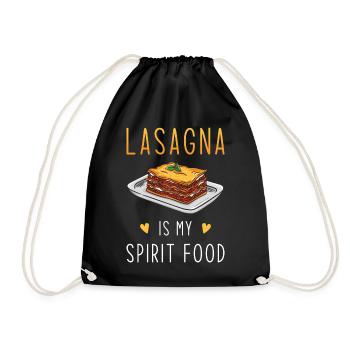 Nourriture préférée des lasagnes - Sac de sport léger - noir - Devant
