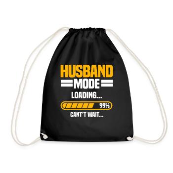 Husband Mode Loading 99% Can't Wait... - Turnbeutel - Schwarz - Vorne
