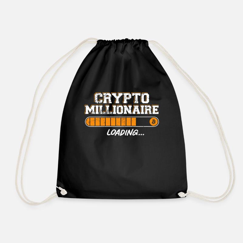 Bitcoin Crypto Loading Bar Crypto - Turnbeutel - Schwarz
