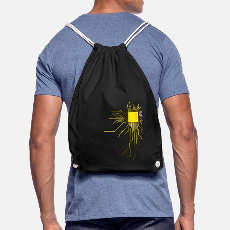 platine Core cpu Computer Nerd Programmer admin Drawstring Bag