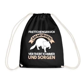 Frettchen - Turnbeutel - Schwarz - Vorne