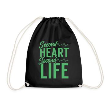 Patient Surgery Heart Transplant Surgery Heart - Drawstring Bag - black - Front