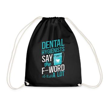 Hygiéniste dentaire Fil dentaire Dentaire - Sac de sport léger - noir - Devant