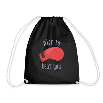 Boxer Gift Gant de boxe - Sac de sport léger - noir - Devant