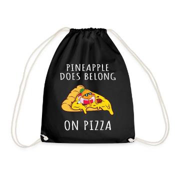 Pizza Hawaii Ananas Pizza Nourriture - Sac de sport léger - noir - Devant