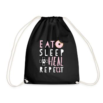 Cadeau vétérinaire - Sac de sport léger - noir - Devant