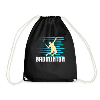 Badminton - Turnbeutel - Schwarz - Vorne