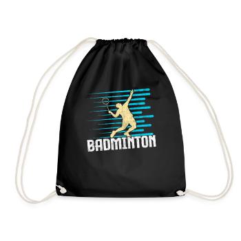 Badminton - Drawstring Bag - black - Front
