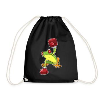 Boxer Grenouille Boxe Gants de Boxe Boxe - Sac de sport léger - noir - Devant