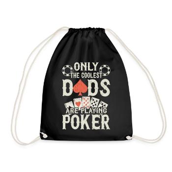Seuls les papas les plus cool jouent au poker - Sac de sport léger - noir - Devant