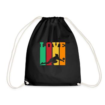 Volleyball Volleyball Player Beach Volleyball Player - Drawstring Bag - black - Front