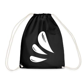 Drop Symbols - Drawstring Bag - black - Front