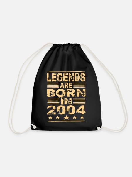 Legenden werden 2004 geboren - Turnbeutel - Schwarz