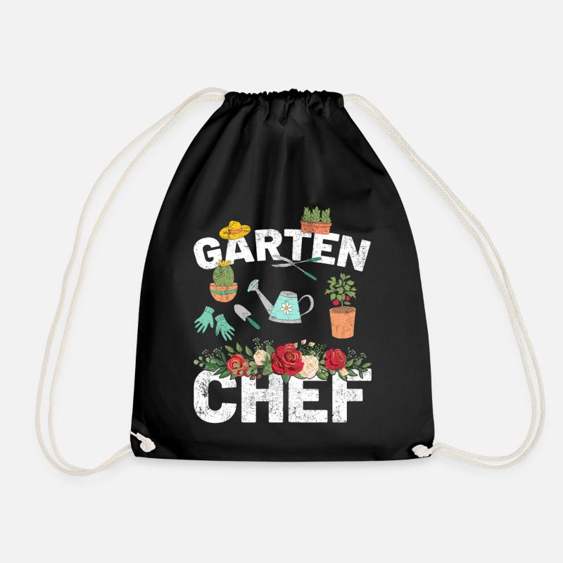Gärtner - Garten Chef lustige Geschenkidee - Turnbeutel - Schwarz