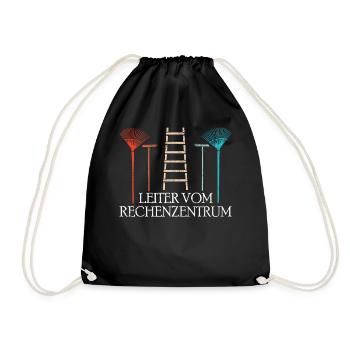 Gärtner | Leiter vom Rechenzentrum - Turnbeutel - Schwarz - Vorne