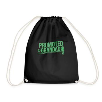 Promoted to Grandfather Grandpa Opi Grandpa Grandpa - Drawstring Bag - black - Front