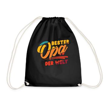 Bester Opa - Turnbeutel - Schwarz - Vorne