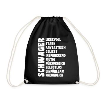 Schwager - Turnbeutel - Schwarz - Vorne
