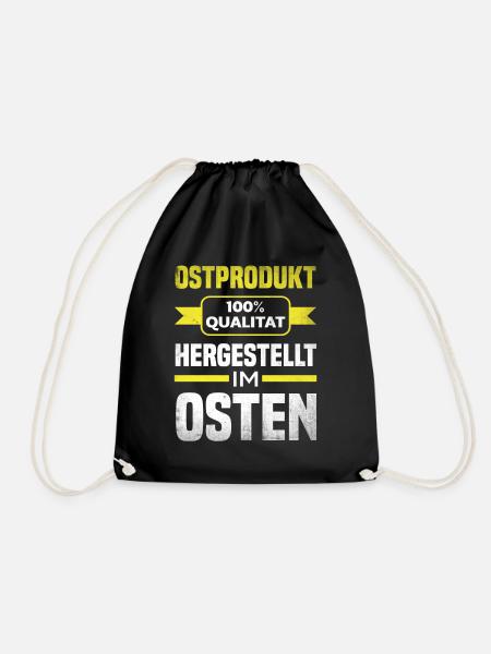 Geboren Im Osten Stolzer Ossi Ostdeutscher - Turnbeutel - Schwarz