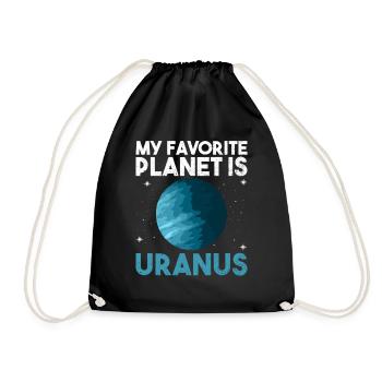 Ma planète préférée est Uranus - Uranus Planet - Sac de sport léger - noir - Devant