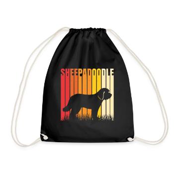 Doodle Mom Sheepadoodle - Drawstring Bag - black - Front
