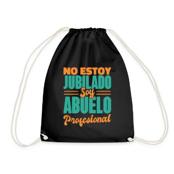 Je ne suis pas retraité Je suis un grand-parent - Sac de sport léger - noir - Devant