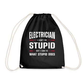 Electrician Electrician I Can'T - Turnbeutel - Schwarz - Vorne