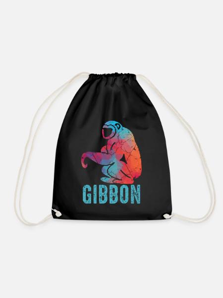 Singe Gibbon - Sac de sport léger - noir