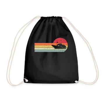 Ship - Drawstring Bag - black - Front
