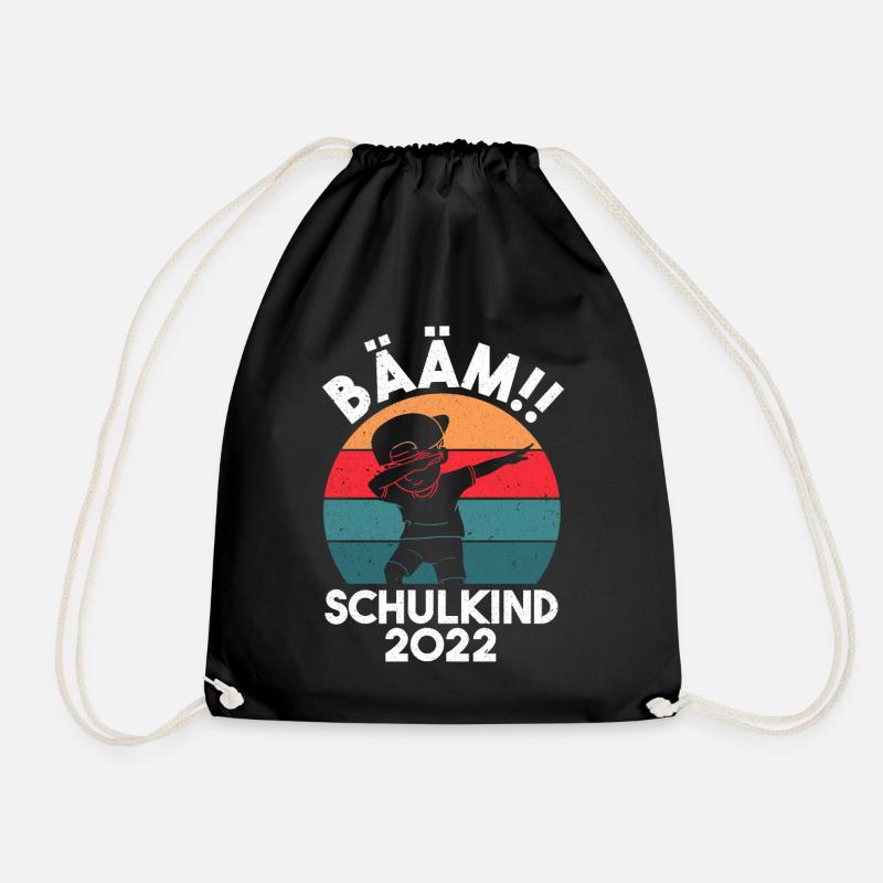 Schulkind 2022 Dabbing Schüler Bääm Einschulung - Turnbeutel - Schwarz