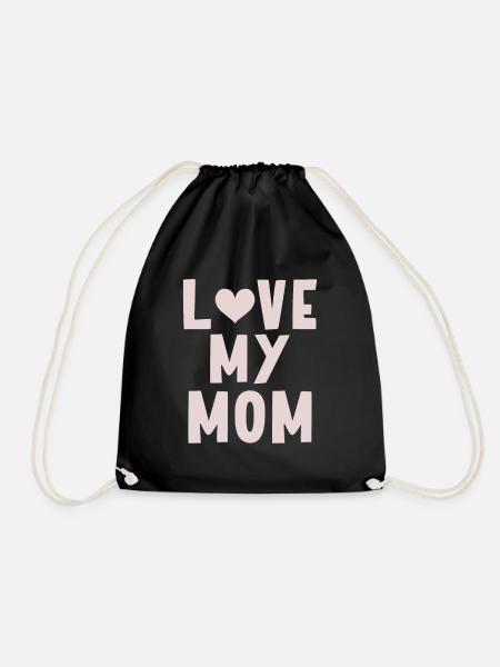 Love my Mom - Turnbeutel - Schwarz