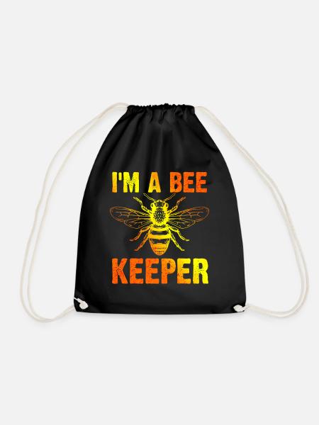 Beekeeper Beekeeper Beekeeper - Drawstring Bag - black