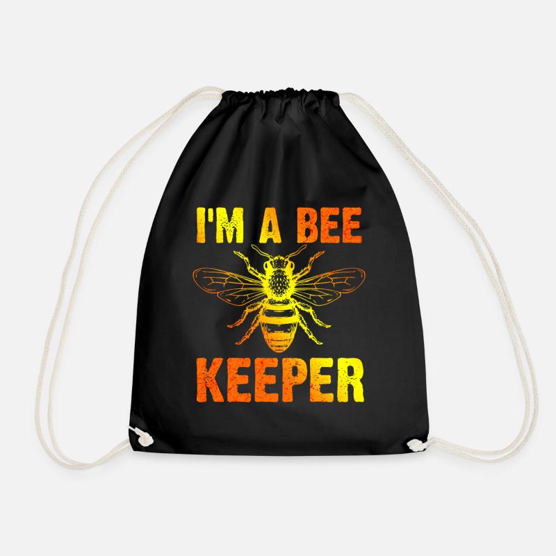 Beekeeper Beekeeper Beekeeper - Drawstring Bag - black