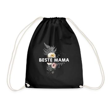 Beste Mama - Turnbeutel - Schwarz - Vorne