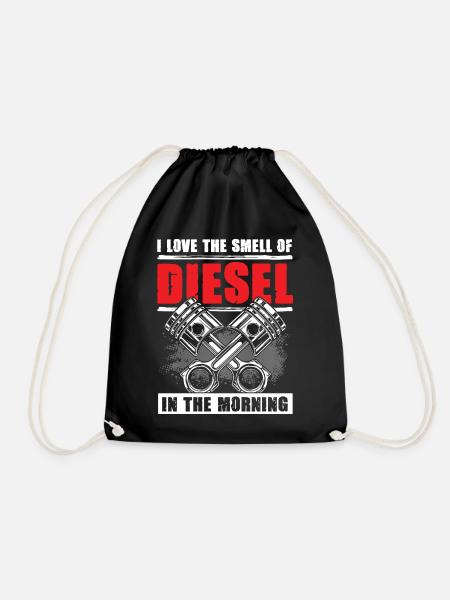 I Love The Smell Of Diesel In The Morning Mechanic - Turnbeutel - Schwarz