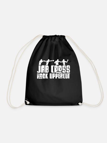 Boxing Boxer Boxing Gloves Boxing Match Gift - Drawstring Bag - black
