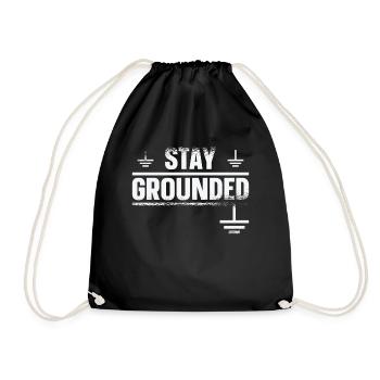 Electrician Electronics Technician Master Electrician Gift - Drawstring Bag - black - Front