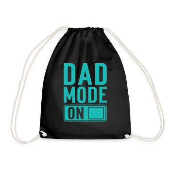 Father-to-be Father Gift Saying - Drawstring Bag - black - Front