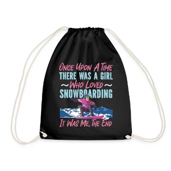 Snowboard Snowboard Girl Une fois - Sac de sport léger - noir - Devant