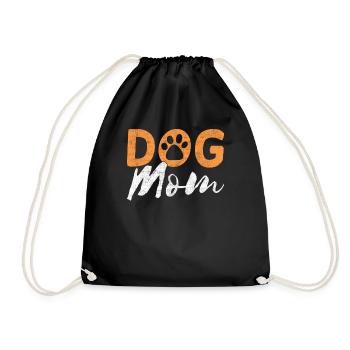 Maman chien - Sac de sport léger - noir - Devant