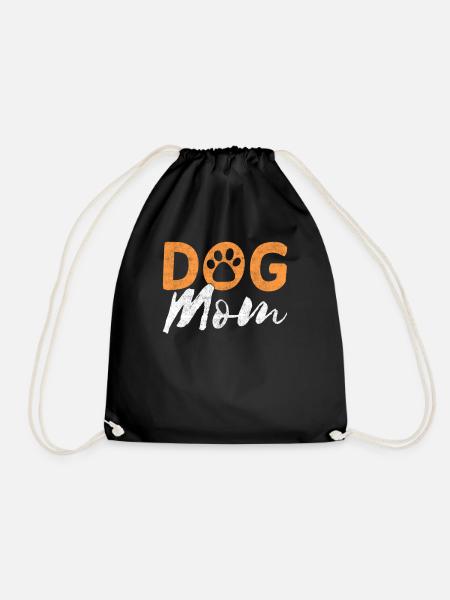 Dog Mom - Turnbeutel - Schwarz