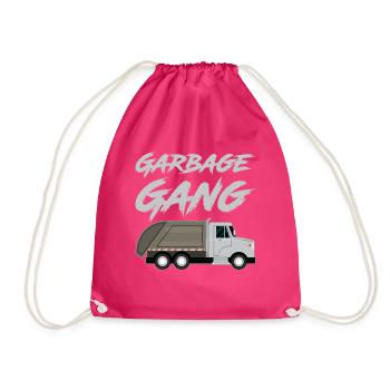 Camion à ordures Recyclage des ordures Collecte des ordures Garbage Man - Sac de sport léger - fuchsia - Devant