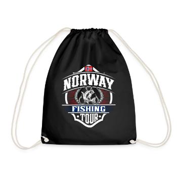 Norvège Pêcheur pêcheur - Sac de sport léger - noir - Devant