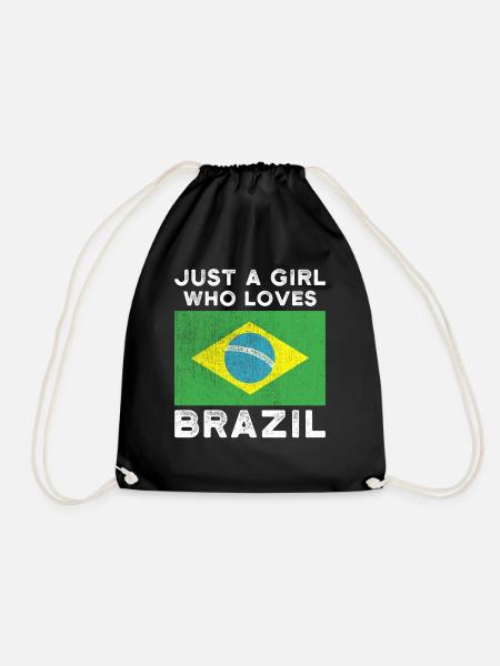 Juste une fille qui aime le Brésil - Sac de sport léger - noir