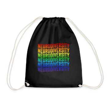 Autism Awareness Celebrate Neurodiversity - Drawstring Bag - black - Front