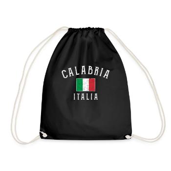 Calabria, italy italian - Turnbeutel - Schwarz - Vorne