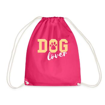 Dog Lover - Turnbeutel - Fuchsia - Vorne